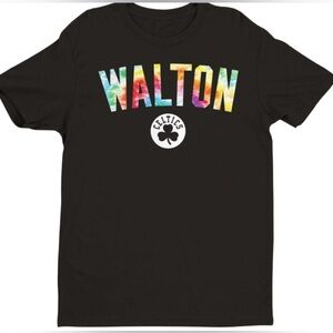 Fanatics Bill Walton Celtics Black Multicolor Graphic Tee Size XL NWT Sport NBA